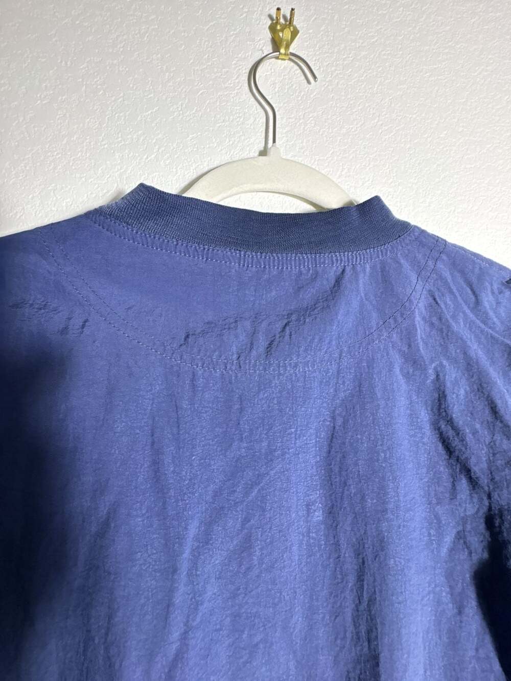 Vintage California Outerwear V-Neck Pullover Windbreaker Navy Blue Size S/CH - Picture 6 of 9